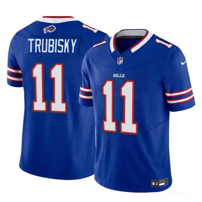 Youth Buffalo Bills #11 Mitch Trubisky Blue 2024 F.U.S.E Vapor Untouchable Limited Stitched Jersey